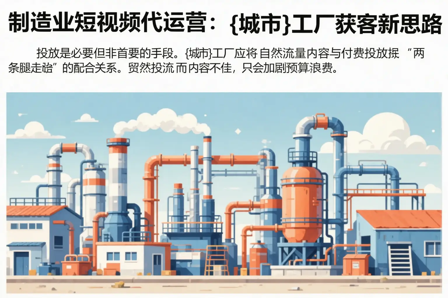 制造业短视频代运营：德清工厂获客新思路